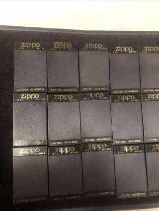 75 EMPTY ZIPPO PLASTIC DISPLAY BOXES Display Cases NO LIGHTERS 3