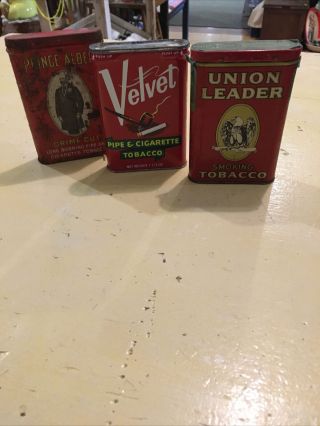 Vintage Advertising Union Leader Tobacco Pocket Tin Eagle Man Cave Decor