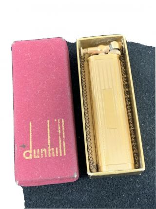 Vintage Dunhill Sylph Lift Arm Pocket Lighter With Box
