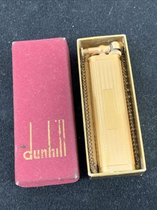 Vintage DUNHILL SYLPH Lift Arm Pocket Lighter With Box 2