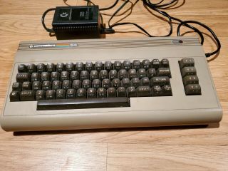 Vintage Commodore 64 Computer & Power Supply 3