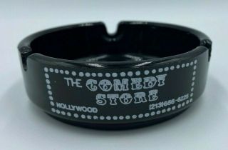 Iconic The Comedy Store Hollywood,  Ca Black Ceramic Ashtray Trinket Jewelry Dish