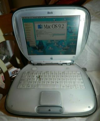 Apple Macintosh Ibook G3/366 Se M2453 12.  1 " Clamshell Laptop W/yo Yo Power Cord