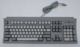 Vintage Silicon Graphics SGI Granite Keyboard 062 - 0002 - 001 RT6856T PS/2 2