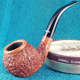 Don Carlos Two Note Large 3/4 Bent Cauldron Freehand Italian Estate Pipe