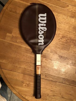 Wilson Jack Kramer Autograph Vintage Vtg Midsize Wooden Wood Tennis Racket 4 1/4