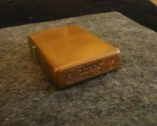 2003 Zippo Solid Copper Full Size Lighter - Collectable