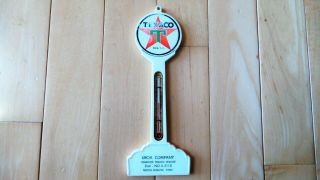 Vintage Texaco Pole Sign Thermometer - Uroil Company -