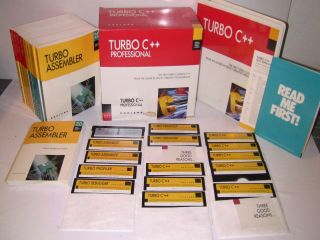 Borland Turbo C,  Professional For Dos 5.  1/2 " Complete Book & Software Kit