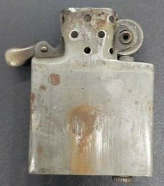 1942 WWII 4 BARREL 14 HOLE ATTACHED ENGLISH COINS CRACKLE REMOVED ZIPPO LIGHTER 5