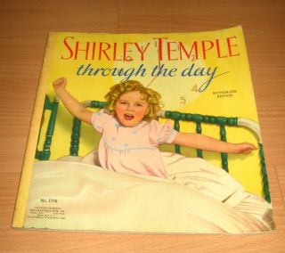 Vintage 1936 Shirley Temple Book Through The Day 1716 Book