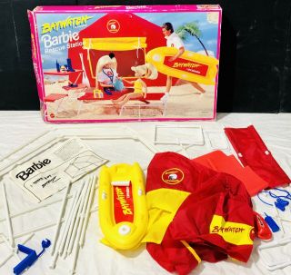 Vintage 1994 Baywatch Barbie Rescue Station Set