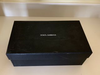 Vintage Dolce & Gabbana 100 Authentic Shoe Box (empty) 12 " X 7 " X 4.  5 "
