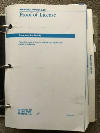 IBM Cobol Ver 2.  00 Software,  Manuals 2