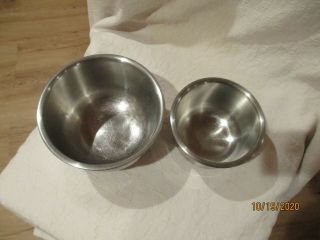 Vollrath Vintage Mixing Prep Stainless Steel Bowls 3 Cup And 5 Cup