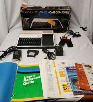 Texas Instruments Ti - 99/4a Home Computer Bundle Pac Man