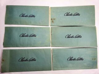 6 VINTAGE CHARLES ATLAS COURSE,  LESSONS 2,  6,  7,  9,  & 12 from 1950 ' s 2