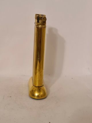 Vintage Gold Plated Dunhill Unique Petrol Table Lighter 2