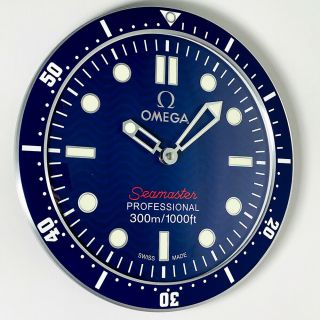 Omega Seamaster Professional 300m/1000ft Showroom Display Wall Timepiece