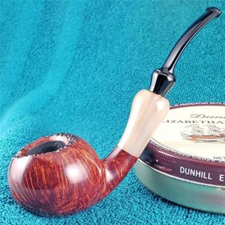 Unsmoked Abe Herbaugh 3/4 Bent Squat Tomato Freehand American Estate Pipe