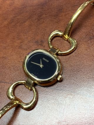 Ladies Gucci Quartz Watch 1600 Gold Plated 1