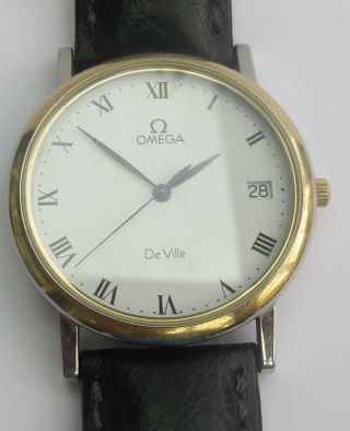 Gents Vintage Omega Deville Quartz Wristwatch C.  1991