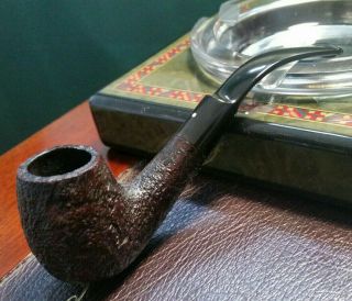 1985 Dunhill Shell Briar 3202 Bent Apple Group 3 Estate Pipe Pipa Pfeife