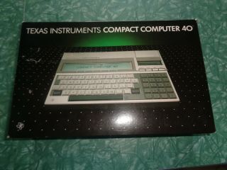 Vintage 1983 Texas Instruments Compact Computer 40 Complete &