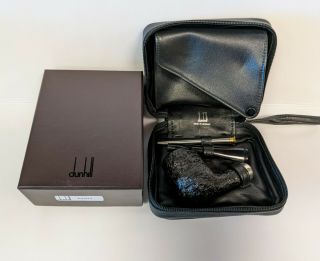 Dunhill Shell Briar (4103) With Silver Army Mount,  Tamper And Carrying Case