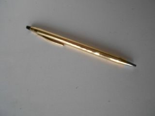 Vintage Cross 1/20 10kt Gold Filled Ballpoint Pen With Ink - Made In Usa