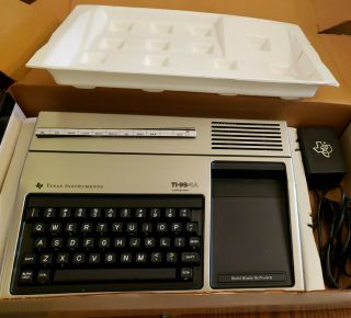 Vintage 1982 Texas Instruments Home Computer Ti - 99/4a With Adapter Only.