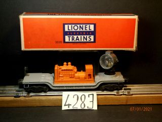 Vintage Lionel Operating Searchlight Car 3520,  Ob