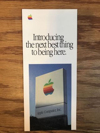 Vintage Apple Computer Brochure - Applelink 1987 - Steve Jobs Macintosh