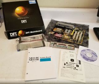 Boxed Dfi Nb33 - Bl S478 Motherboard - Fully,  2.  66ghz Cpu & 2gb Ram - Rare