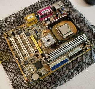 Boxed DFI NB33 - BL S478 motherboard - Fully,  2.  66GHz CPU & 2GB RAM - RARE 2