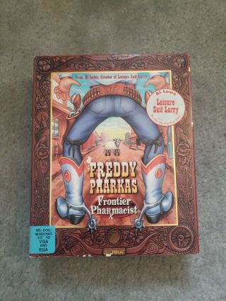 1993 Sierra Freddy Pharkas Frontier Pharmacist Computer Game Ms Dos Complete 3.  5