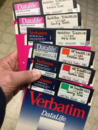 5.  25 " Turbodos Floppy Disks For North Star Vintage Computer (6 Disks)