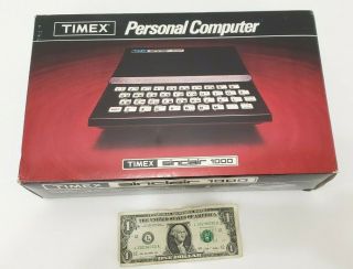 Timex Sinclair 1000 Vintage Personal Home Computer - Box & Contents