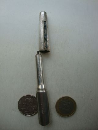 Vintage Art Deco Sterling Silver BECK Striker Pocket Cigarette LIGHTER Petrol 2