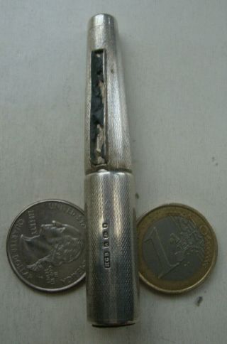 Vintage Art Deco Sterling Silver BECK Striker Pocket Cigarette LIGHTER Petrol 3