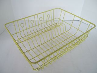 Vintage Rubbermaid Rubber Coated Wire Dish Sink Wash Drying Rack Plate Cup