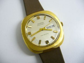 Rare Vintage Alpina Seastrong Wrist Watch; 1960 