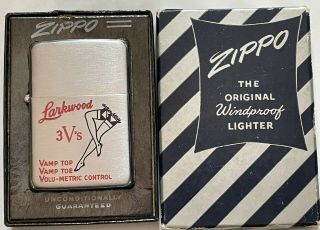 Vintage 1949 - 50 Zippo W/ Hosiery Graphic - Larkwood 3 V 