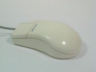 Vintage Microsoft Serial - Mouse Port Compatible 2.  0 Computer Mouse Part 58264