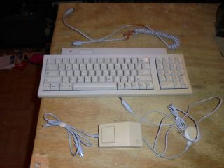 Vintage 1990 Apple Keyboard Ii Mo487 W Cable Mouse