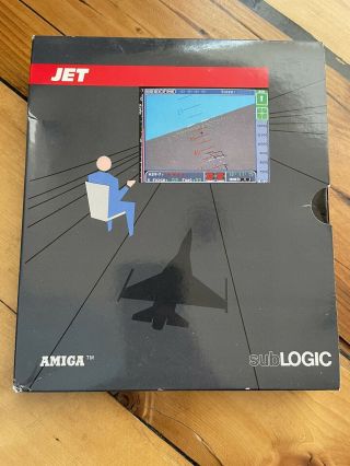 Jet / Flight Simulator / By Sublogic / Commodore Amiga / Disk / Boxed / Rare