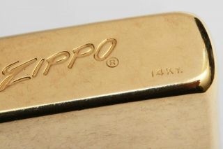 C.  1960 Vintage 14k Gold Zippo Lighter - &