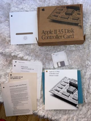 Apple Ii 3.  5 1.  44mb Disk Floppy Controller Card Box And Manuals Only