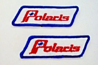 Polaris Patch Logo (2) Cloth Snowmobile Vintage