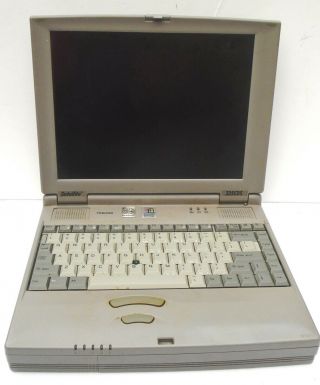 Vintage Toshiba Satellite Laptop Computer 335cds/4.  0 14 " Windows 98